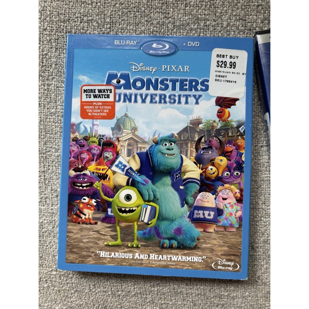Disney/Pixar Monsters University Blu-ray/DVD + Monsters, Inc. Collector's DVD - Picture 2 of 9